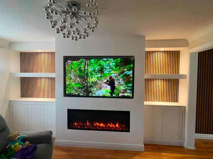 Fireplace Built-In Media Wall