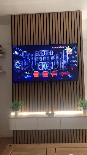 Floating Unit Media Wall