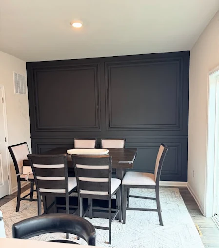 Charcoal Dining Room Panelling